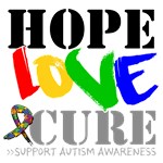 Hope Love Cure Autism Shirts, Tees and Gifts Hope Love Cure Autism Shirts, Tees and Gifts