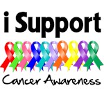 I Support Cancer Awareness Shirts I Support Cancer Awareness Shirts