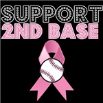 Support 2nd Base Breast Cancer Awareness Shirts Support 2nd Base Breast Cancer Awareness Shirts