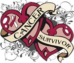 Throat Cancer Survivor Double Heart Shirt Throat Cancer Survivor Double Heart Shirt