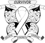 Bone Cancer Survivor Butterfly Strength Shirts Bone Cancer Survivor Butterfly Strength Shirts