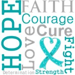 Hope Faith Courage Ovarian Cancer Shirts Hope Faith Courage Ovarian Cancer Shirts