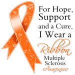 Hope Support Cure I Wear a Ribbon MS Shirts Hope Support Cure I Wear a Ribbon MS Shirts