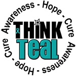 Ovarian Cancer Think Teal T-Shirts & Gifts Ovarian Cancer Think Teal T-Shirts & Gifts