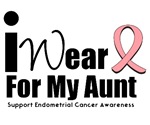 Endometrial Cancer (Aunt) T-Shirts Endometrial Cancer (Aunt) T-Shirts