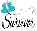 Ovarian Cancer Survivor Butterfly Tees & Gifts Ovarian Cancer Survivor Butterfly Tees & Gifts