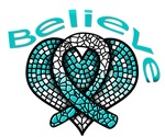 Believe Mosaic Heart Cervical Cancer Gifts Believe Mosaic Heart Cervical Cancer Gifts