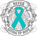 Ovarian Cancer NEVER GIVING UP HOPE Shirts Ovarian Cancer NEVER GIVING UP HOPE Shirts