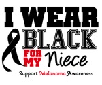 Melanoma I Wear Black For My Niece Shirts Melanoma I Wear Black For My Niece Shirts