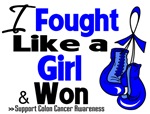 I Fought Like a Girl Colon Cancer Shirts I Fought Like a Girl Colon Cancer Shirts