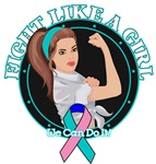 Thyroid Cancer Fight Like A Girl Rosie Shirts Thyroid Cancer Fight Like A Girl Rosie Shirts
