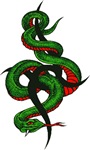GREEN SNAKE TATTOO