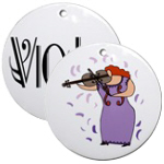 Violin and Viola Christmas Ornaments