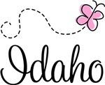 Pretty Idaho Butterfly Tees Pretty Idaho Butterfly Tees