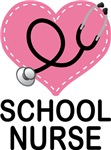 SCHOOL NURSE Heart Gift T-shirts