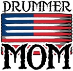 Drummer Mom USA Flag Drum T-shirts & Gifts Drummer Mom USA Flag Drum T-shirts & Gifts