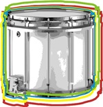 Marching Snare Drum Neon t-shirts gifts Marching Snare Drum Neon t-shirts gifts