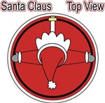 Santa Clause Top View t-shirts gifts Santa Clause Top View t-shirts gifts