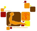 Get it Om. Yoga Upward Dog, Geometric Get it Om. Yoga Upward Dog, Geometric