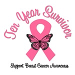 10 Year Breast Cancer Survivor T-Shirts 10 Year Breast Cancer Survivor T-Shirts