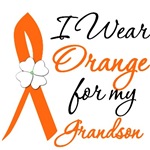I Wear Orange Flower Grandson Leukemia Shirts I Wear Orange Flower Grandson Leukemia Shirts