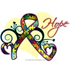 Hope Ribbon Autism Shirts and Gifts Hope Ribbon Autism Shirts and Gifts