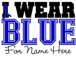 Custom I Wear Blue Colon Cancer Shirts Custom I Wear Blue Colon Cancer Shirts