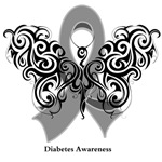 Diabetes Tribal Butterfly Shirts Diabetes Tribal Butterfly Shirts