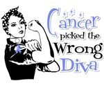 Stomach Cancer Picked The Wrong Diva Shirts Stomach Cancer Picked The Wrong Diva Shirts