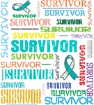 Survivor Colorful Cervical Cancer Shirts Survivor Colorful Cervical Cancer Shirts