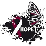 Hope Grunge Butterfly Head Neck Cancer Shirts Hope Grunge Butterfly Head Neck Cancer Shirts