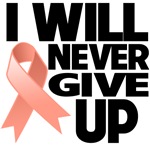 I Will Never Give Up Uterine Cancer Shirts I Will Never Give Up Uterine Cancer Shirts
