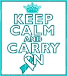Cervical Cancer Keep Calm Carry On Shirts Cervical Cancer Keep Calm Carry On Shirts