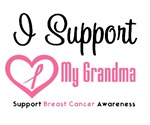 I Support (Grandma) Breast Cancer T-Shirts I Support (Grandma) Breast Cancer T-Shirts