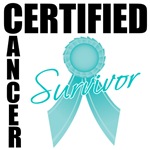 Certified Ovarian Cancer Survivor Shirts Certified Ovarian Cancer Survivor Shirts