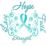 Cervical Cancer Butterfly Deco Ribbon Gifts Cervical Cancer Butterfly Deco Ribbon Gifts