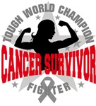 Brain Cancer Tough Survivor Shirts Brain Cancer Tough Survivor Shirts
