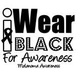 I Wear Black Ribbon For Awareness T-Shirts I Wear Black Ribbon For Awareness T-Shirts