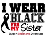 Melanoma I Wear Black For My Sister Shirts Melanoma I Wear Black For My Sister Shirts
