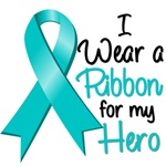 I Wear a Ribbon Hero Ovarian Cancer Shirts I Wear a Ribbon Hero Ovarian Cancer Shirts