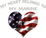 USMC My Heart Belongs USMC My Heart Belongs