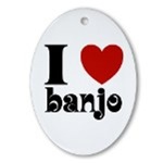 Banjo Music Christmas Ornaments Banjo Music Christmas Ornaments