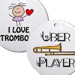 Trombone Christmas Ornaments