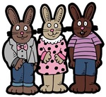 Chocolate Easter Bunnies T-shirts & Gifts Chocolate Easter Bunnies T-shirts & Gifts
