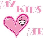 My Kids Love Me Pink Heart Mom T-shirts & Gifts My Kids Love Me Pink Heart Mom T-shirts & Gifts