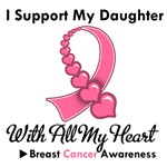 Breast Cancer I Support My Daughter T-Shirts Breast Cancer I Support My Daughter T-Shirts