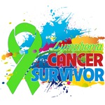 Colorful Abstract Lymphoma Survivor Shirts Colorful Abstract Lymphoma Survivor Shirts