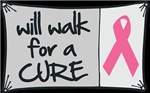 Will Walk For a Cure Breast Cancer Shirts Will Walk For a Cure Breast Cancer Shirts