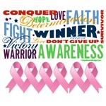 Empowering Words Breast Cancer Shirts Empowering Words Breast Cancer Shirts