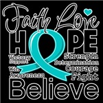 Faith Hope Ovarian Cancer Shirts Faith Hope Ovarian Cancer Shirts